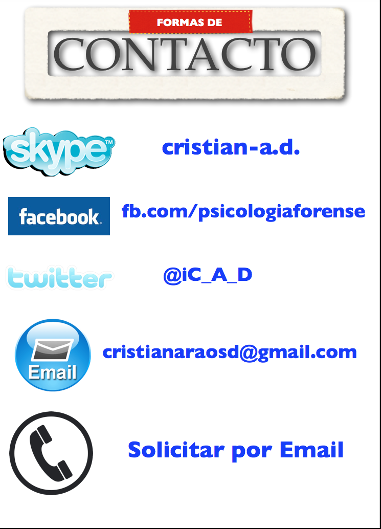Contacte a Cristián Araos Diaz-psicologia forense y juridica
